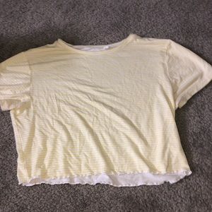 Yellow crop top